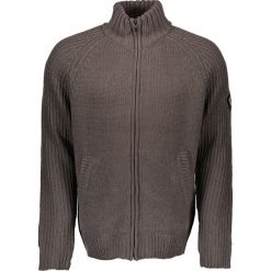 Golfy męskie: Sweter rozpinany „Kaeden” w kolorze szarym