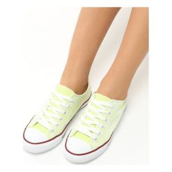 Trampki damskie slip on: Zielone Trampki Silvia