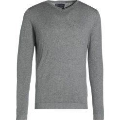 Swetry klasyczne męskie: Jack & Jones JPRLUKE VNECK Sweter grey melange