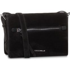 Torebka COCCINELLE - FBH Twiga Suede E1 FHB 15 01 01 Noir 001. Czarne listonoszki damskie Coccinelle, bez wzorów, ze skóry, wizytowe, bez dodatków. Za 1249,00 zł.