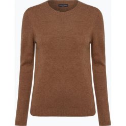 Franco Callegari - Damski sweter z wełny merino, beżowy. Brązowe swetry damskie marki Franco Callegari, l, bez wzorów, z wełny, bez rękawów, bez kaptura. Za 129,95 zł.