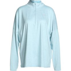 Nike Performance RUNNING DRY PLUS SIZE Koszulka sportowa ocean bliss/htr/silver. Niebieskie topy sportowe damskie marki Nike Performance, plus size, z elastanu, z długim rękawem. W wyprzedaży za 153,30 zł.
