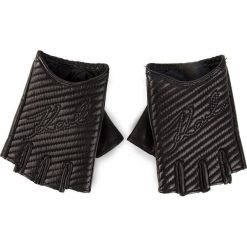 Rękawiczki Damskie KARL LAGERFELD - 91KW3611 Black 999. Czarne rękawiczki damskie KARL LAGERFELD, bez wzorów, ze skóry. Za 489,00 zł.