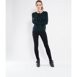 Kaszmirowy kardigan w kolorze zielonym. Zielone kardigany damskie Perfect Cashmere, s, z kaszmiru. W wyprzedaży za 279,95 zł.