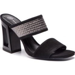 Klapki SOLO FEMME - 60822-11-020/I82-06-00 Czarny/Srebrny. Szare klapki damskie Solo Femme, bez wzorów, ze skóry, bez obcasa, na obcasie. W wyprzedaży za 219,00 zł.