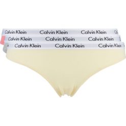 Calvin Klein 3-pack Spodenki Różowy Żółty Szary. Szare figi damskie Calvin Klein, xs, bez wzorów, z elastanu. Za 188,95 zł.