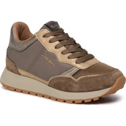 Sneakersy PEPE JEANS - Dean Bass PLS30882 Stone 836. Żółte półbuty damskie Pepe Jeans, z jeansu. Za 349,00 zł.