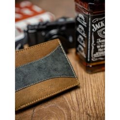 Portfel męski skórzany Always Wild N992-SAF czarno-brązowy - Brąz. Pomarańczowe portfele męskie ALWAYS WILD, bez wzorów, ze skóry. Za 44,99 zł.
