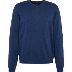 Finshley & Harding - Sweter męski z dodatkiem kaszmiru, niebieski. Niebieskie swetry klasyczne męskie marki Finshley & Harding, l, z aplikacjami, z bawełny. Za 229,95 zł.