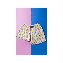 Spodenki do spania dla PARY ananasy. Piżamy damskie HisOutfit, m, bez wzorów, z bawełny. Za 159,00 zł.