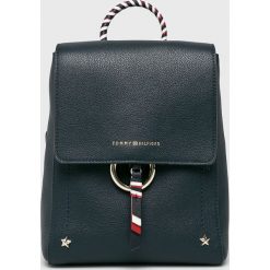 Tommy Hilfiger - Plecak skórzany. Niebieskie plecaki damskie marki TOMMY HILFIGER, ze skóry. Za 899,90 zł.