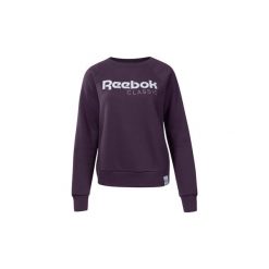 Bluzy Reebok Classic Bluza Classics Big Logo Fleece Crew. Fioletowe bluzy damskie Reebok Classic, s, bez wzorów, bez rękawów, bez kaptura. Za 249,00 zł.