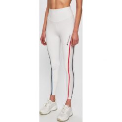 Tommy Sport - Legginsy. Białe spodnie damskie Tommy Sport, s, z elastanu. W wyprzedaży za 319,90 zł.