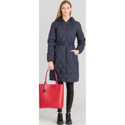 KURTKA PIKOWANA ARMANI EXCHANGE. Niebieskie kurtki damskie Armani Exchange, s, w paski, z kapturem. Za 734,50 zł.