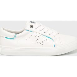 Big Star - Buty. Białe buty sportowe damskie BIG STAR, bez wzorów, ze skóry, sportowe. W wyprzedaży za 79,90 zł.
