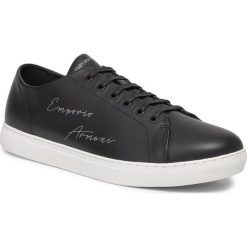 Sneakersy EMPORIO ARMANI - X4X261 XF332 00896 Black 2. Czarne sneakersy męskie Emporio Armani, bez zapięcia. Za 719,00 zł.
