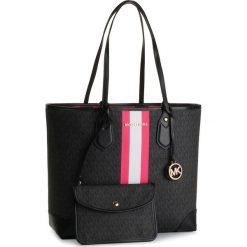 Torebka MICHAEL MICHAEL KORS - Eva 30T9LV0T3B Blk/Neon Pnk. Czarne torebki klasyczne damskie MICHAEL Michael Kors, bez wzorów, ze skóry ekologicznej, eleganckie, bez dodatków. Za 1179,00 zł.