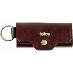 Skórzane etui na klucze Felice FA11 bordowe - bordowy. Czerwone etui damskie Felice, ze skóry. Za 29,99 zł.