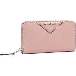 Duży Portfel Damski KARL LAGERFELD - 96KW3221 Mauve A563. Różowe portfele damskie KARL LAGERFELD, bez wzorów, ze skóry. Za 589,00 zł.