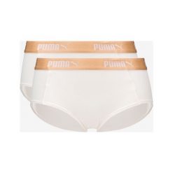 Puma 2-pack Spodenki Biały. Białe figi damskie Puma, xs, bez wzorów, z elastanu. Za 80,95 zł.
