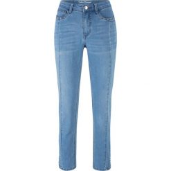 Dżinsy "multi-stretch" SKINNY, krótsze nogawki bonprix jasnoniebieski. Niebieskie jeansy damskie bonprix, z jeansu. Za 109,99 zł.