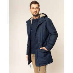 Parka Marc O'Polo 929 1364 70066. Niebieskie kurtki męskie Marc O'Polo, m, bez wzorów, z bawełny, bez kaptura. W wyprzedaży za 649,00 zł.