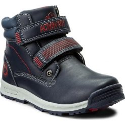 Buty zimowe chłopięce: Trapery ACTION BOY – CP40-FK5-816JZ D Granatowy/Czerwony