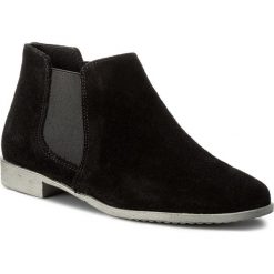 Sztyblety TAMARIS - 1-25038-20 Black 001. Czarne botki damskie marki Tamaris, z zamszu, na obcasie. W wyprzedaży za 179,00 zł.