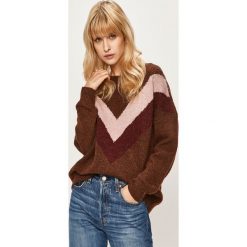 Only - Sweter. Pomarańczowe swetry damskie ONLY, s, bez wzorów, z elastanu, bez rękawów, bez kaptura. W wyprzedaży za 59,90 zł.