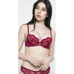 Gossard - Biustonosz. Brązowe biustonosze Gossard, w koronkowe wzory, z elastanu. W wyprzedaży za 49,90 zł.