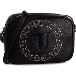 Torebka TRUSSARDI JEANS - Harper Camera Case 75B00835 K320. Czarne listonoszki damskie Trussardi Jeans, bez wzorów, z jeansu, eleganckie, bez dodatków. Za 519,00 zł.
