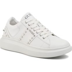Sneakersy GUESS - Kean FM5KEA LEA12 WHITE. Białe sneakersy męskie Guess, bez zapięcia. Za 519,00 zł.