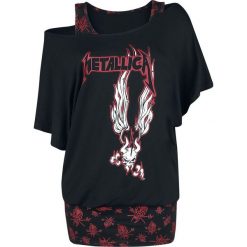 Metallica EMP Signature Collection Koszulka damska czarny/czerwony. Czerwone bluzki damskie Metallica, na imprezę, s, z nadrukiem, z materiału, z dekoltem na plecach, bez rękawów. Za 70,99 zł.