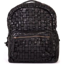 Skórzany plecak w kolorze czarnym - 26 x 33 x 13 cm. Czarne plecaki damskie marki neropantera, ze skóry. W wyprzedaży za 429,95 zł.
