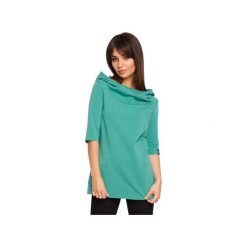 B026 Stylowa bluza z kapturem. Białe bluzy damskie BE, xxl, bez wzorów, z krótkim rękawem, krótkie, z kapturem. Za 129,00 zł.