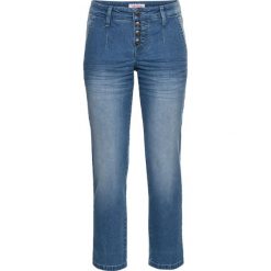 Boyfriendy damskie: Miękkie dżinsy ze stretchem w stylu chino, dł. 7/8 bonprix jasnoniebieski