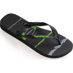 Havaianas - Japonki. Czarne kapcie męskie Havaianas, bez wzorów, z materiału. W wyprzedaży za 59,90 zł.