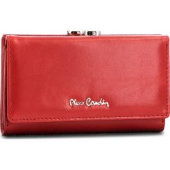 Duży Portfel Damski PIERRE CARDIN - 01 LINE 108 Red 19113. Czerwone portfele damskie marki Pierre Cardin, bez wzorów, ze skóry. Za 129,00 zł.