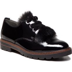 Oxfordy MARCO TOZZI - 2-23704-21 Black 001. Czarne jazzówki damskie marki Marco Tozzi, z materiału, na płaskiej podeszwie. W wyprzedaży za 179,00 zł.