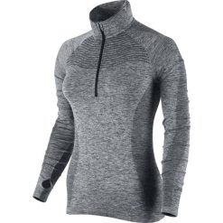 Bluzy damskie: bluza do biegania damska NIKE DRI-FIT KNIT 1/2 ZIP / 719469-010 – bluza do biegania damska NIKE DRI-FIT KNIT 1/2 ZIP