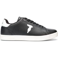 Trussardi Jeans Tenisówki Czarny. Czarne trampki męskie Trussardi Jeans, bez wzorów, z jeansu, bez zapięcia. Za 602,95 zł.