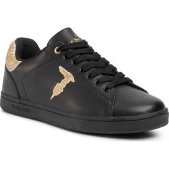 Sneakersy TRUSSARDI JEANS - 79A00469 K316. Czarne półbuty damskie Trussardi Jeans, z jeansu. W wyprzedaży za 459,00 zł.