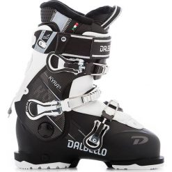 Buty narciarskie DALBELLO KYRA 75. Czarne buty sportowe damskie Dalbello, bez wzorów, z materiału, sportowe, narciarskie. W wyprzedaży za 660,00 zł.