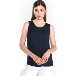 Vero Moda Ava Top Niebieski. Niebieskie podkoszulki damskie Vero Moda, xs, bez wzorów, z elastanu, bez kołnierzyka. Za 57,95 zł.