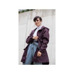 Kurtka / płaszcz typu parka burgundowa. Fioletowe kurtki damskie Rest_factory, xl, z aplikacjami, z tkaniny, bez kaptura. Za 349,00 zł.