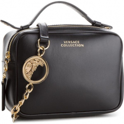 Torebka VERSACE COLLECTION - LBF0489 LVNP L410H Nero. Czarne torebki klasyczne damskie marki Versace Collection, ze skóry. W wyprzedaży za 1449,00 zł.