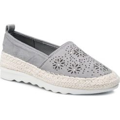 Espadryle JENNY FAIRY - WSA2771-1 Szary. Szare espadryle damskie Jenny Fairy, na co dzień, bez wzorów, ze skóry ekologicznej, bez obcasa, na płaskiej podeszwie, bez zapięcia. Za 79,99 zł.