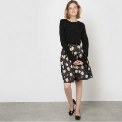 Spódniczki: Rozkloszowana spódnica w kwiaty