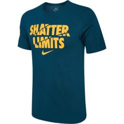 Nike Koszulka męska NK Dry Tee DF Limits niebieska r. S (853702 425). Białe t-shirty męskie marki Adidas, l, z jersey, do piłki nożnej. Za 82,47 zł.
