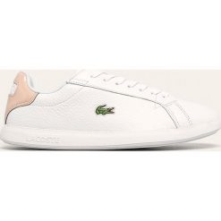 Lacoste - Buty Graduate. Białe buty sportowe damskie Lacoste, bez wzorów, z gumy, sportowe. Za 399,90 zł.